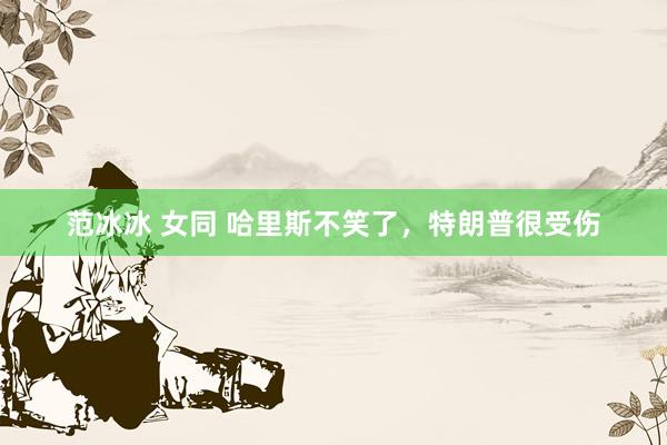 范冰冰 女同 哈里斯不笑了，特朗普很受伤