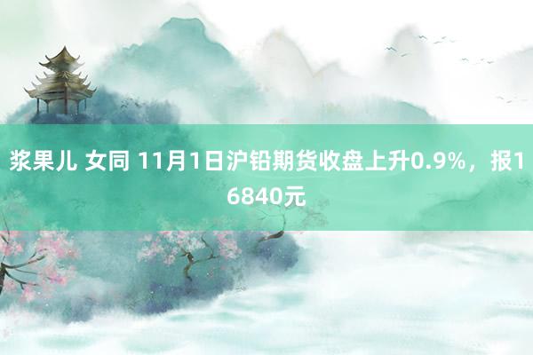 浆果儿 女同 11月1日沪铅期货收盘上升0.9%，报16840元