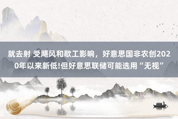 就去射 受飓风和歇工影响，好意思国非农创2020年以来新低!但好意思联储可能选用“无视”