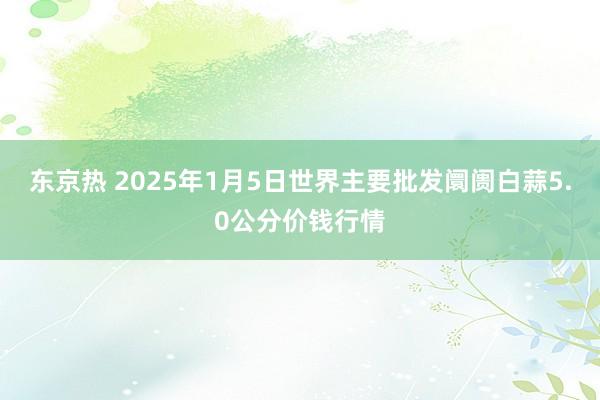 东京热 2025年1月5日世界主要批发阛阓白蒜5.0公分价钱行情