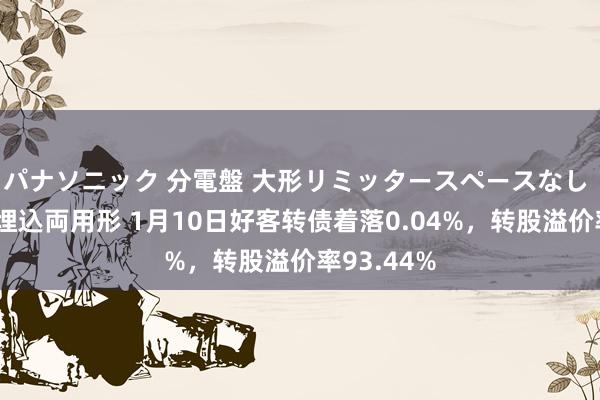 パナソニック 分電盤 大形リミッタースペースなし 露出・半埋込両用形 1月10日好客转债着落0.04%，转股溢价率93.44%