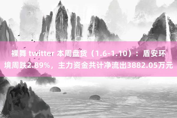 裸舞 twitter 本周盘货（1.6-1.10）：盾安环境周跌2.89%，主力资金共计净流出3882.05万元