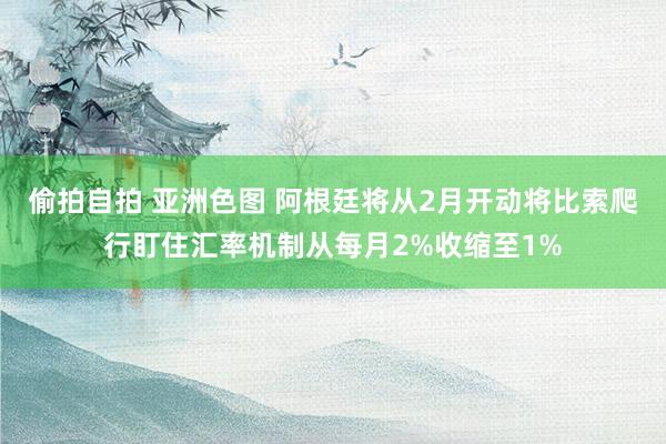 偷拍自拍 亚洲色图 阿根廷将从2月开动将比索爬行盯住汇率机制从每月2%收缩至1%